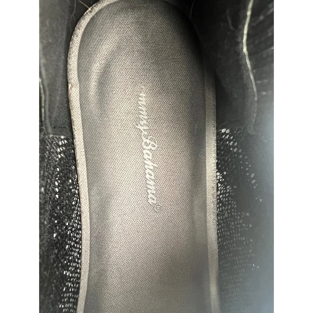 Tommy Bahama Women's Black Knit Slip On Shoes Tennis Sneakers Comfort Size 8.5